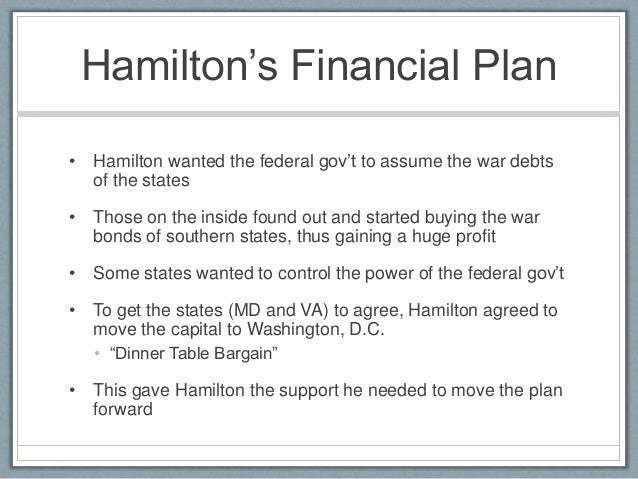 federalists republicans hamiltons financial plan