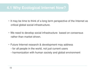 Ecological Internet - Kilnam Chon