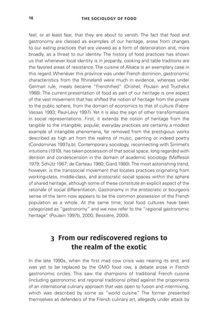 Rediscovered Realms The Sociology Of Food Eating And The Place Of Food In Society ...