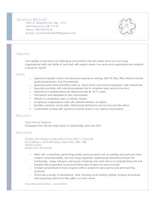 Heather Austin Resume Template - Heathers Resume 1 638 