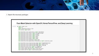 python face mask detection system | pdf | python... Presentation on FACE MASK DETECTION | PPTX