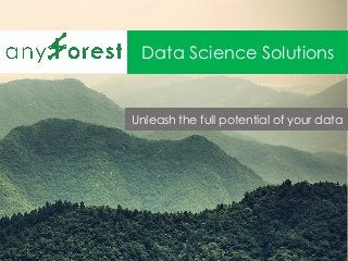 Data Science Solutions
Unleash the full potential of your data
 