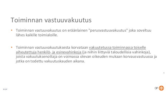 Yrittäjän vastuuvakuutus Yrittäjän vastuuvakuutus