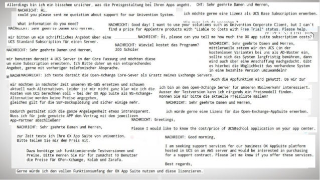 Die Rechnung bitte! – UCS als Transaktionsplattform
