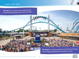 C E D AR F AI R T O D AY
3
 