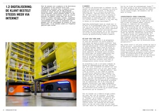 Door de opkomst van e-commerce is de distributie
van goederen in een relatief korte tijd
fundamenteel veranderd. Door e-commerce kunnen
klanten op elk moment van de dag producten
bestellen, zonder fysiek een winkel(gebied) te
hoeven bezoeken. Online aankopen worden, al dan
niet op het gewenste tijdstip, veelal op locatie
bezorgd. Dit gebeurt steeds meer met stille,
kleine en schone voertuigen: e-bikes, cargobikes
en XS stadsauto’s. Dit betekent dat traditionele
voorzieningen zoals laad- en losplekken, die
gemaakt zijn om vrachtwagens de winkels te laten
bevoorraden, in de toekomst anders en frequenter
gebruikt gaan worden.
E-COMMERCE
Het aandeel van bestellingen en aankopen via Het
aandeel van bestellingen en aankopen via internet
stijgt de laatste jaren enorm. In 2014 werd in
Nederland voor ca. € 5 miljard aan producten
online gekocht. Jaarlijks groeit dit met circa
10%. Het gaat hierbij niet alleen om kleding en
boeken, ook andere producten zoals dagelijkse
boodschappen en maaltijden worden steeds vaker
via internet besteld. E-commerce is niet meer weg
te denken uit de huidige maatschappij.(6)
Dagelijkse boodschappen kopen we steeds meer in
de buurt of de boodschappen komen via e-commerce
naar ons toe. Het bedrijf Picnic speelt hier al op
in: middels het concept van een online supermarkt
worden producten met kleinere zero-emissie
voertuigen aan huis bezorgd. Dit is één voorbeeld
van de vele snelgroeiende bedrijven die volop
inzetten op dienstverlening rondom e-commerce.
DE KLANT STELT HOGE EISEN
Internet stelt consumenten in de gelegenheid
om naast het bestellen van online producten,
zich vooral ook goed te kunnen oriënteren. Deze
mogelijkheid van voorbereiding maakt consumenten
tot goed geïnformeerde, sterke onderhandelaars.
Ze stellen hierdoor hogere eisen en willen in
toenemende mate het product op maat afstemmen
en zelf bepalen wanneer en waar het product
wordt afgeleverd. De komende jaren verschuift
het bevoorraden van winkels gedeeltelijk naar
het toeleveren aan consumenten. Idealiter
wordt er een gezonde balans gevonden tussen
levering op maat, efficiëntie en duurzaamheid.
Slimmere logistieke concepten zoals hubs en
ontkoppelpunten kunnen hieraan bijdragen.(7)
De verwachting is dat in de nabije toekomst de
omvang van pakketbezorging niet gaat afnemen,
maar zelfs gaat verdubbelen de komende tien jaar.
(8)
Om de concurrentie voor te zijn, gaan steeds
meer aanbieders over op ‘same-day-delivery’. Voor
12:00 uur besteld, is voor 20:00 uur bezorgd.
De traditionele supermarkt komt inmiddels al
meerdere malen per dag voorrijden. Is het niet
de Albert Heijn, dan is het wel Jumbo of Picnic.
Echter, als alle thuisbezorgingen van goederen
worden opgeteld, dan worden er nu meer kilometers
en kosten gemaakt dan bij gebundelde verzending
naar de winkelstraat. Het is de vraag waar de
optimale flexibiliteit ligt tegen acceptabele
kosten die de minste impact heeft op het milieu.
‘Same day delivery’ zal lang niet in elk geval
een doorslaand succes worden als de kosten worden
doorberekend aan de consument.(9)
Door de toename van e-commerce krijgen winkels
een ander doel voor de consument. Ze krijgen
steeds meer de rol van showroom, plekken waar
je ‘funshopt’: om te kijken, te passen en de
artikelen te beleven (voelen, ruiken, zien). De
daadwerkelijke verkoop en betaling vindt via
internet plaats. Een showroom kan met minder
meters toe dan een echte winkel met een eigen
voorraad. Vanuit het ruimtelijk perspectief gezien
kan dit tot krimp van winkelgebieden leiden.(10
Een ander gevolg is dat dure vierkante meters die
nu nog voor opslag worden gebruikt een andere
functie kunnen krijgen, met betekenis voor de
buurt of straat.
STADSDISTRIBUTIE STEEDS FIJNMAZIGER
Om veranderende goederenstromen efficiënter
te kunnen organiseren is de verwachting dat
stadsdistributiecentra aan de rand van de stad
meer en meer de toekomst hebben. Kleinere
zendingen in combinatie met toenemende
leveringsfrequentie vraagt om een andere
logistieke inrichting met een toevoeging van
hubs. In de praktijk gaat het om ‘cross-docks’:
logistieke centra die bedrijven in staat stellen
om kleine zendingen gegroepeerd te transporteren
zonder dat daarvoor tussentijdse opslag nodig
is. Goederen worden hier aangevoerd door de
leveranciers en binnen korte tijd van inkomende
naar uitgaande voertuigen verplaatst. Vanuit
deze hubs kan vervoer met kleinere en schonere
elektrische voertuigen naar de binnenstad worden
georganiseerd.(11)
Nog steeds zullen er ook grote volumes de stad in
worden vervoerd , bijvoorbeeld naar supermarkten
en warenhuizen. Wanneer dit gebeurt met stille,
kleine en schone voertuigen, uitgevoerd met
nieuwe technologieën zoals lane-keeping, sensing-
technologie wordt de veiligheid in het verkeer
groter. De fijndistributie krijgt hiermee een
steeds prominentere plek in de vorm van kleinere
en frequentere zendingen binnen de stadsring.
1.2 DIGITALISERING:
DE KLANT BESTELT
STEEDS MEER VIA
INTERNET
© David Paul Morris/Bloomberg
STADSLOGISTIEK OP MAAT14 15TRENDS IN DE 21E EEUW
 