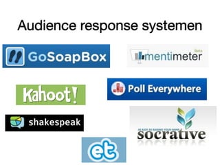 Audience response systemen
 