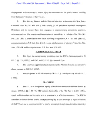 disgorgement, as is necessary to redress injury to consumers and the public interest resulting
from Defendants’ violation ...