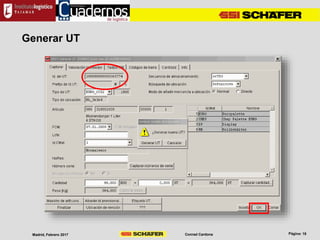 Conrad CardonaMadrid, Febrero 2017
Generar UT
 