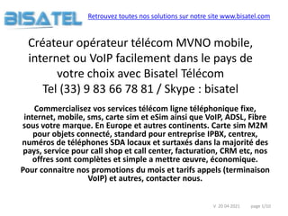 Bisatel Telecom presentation de nos services mobile