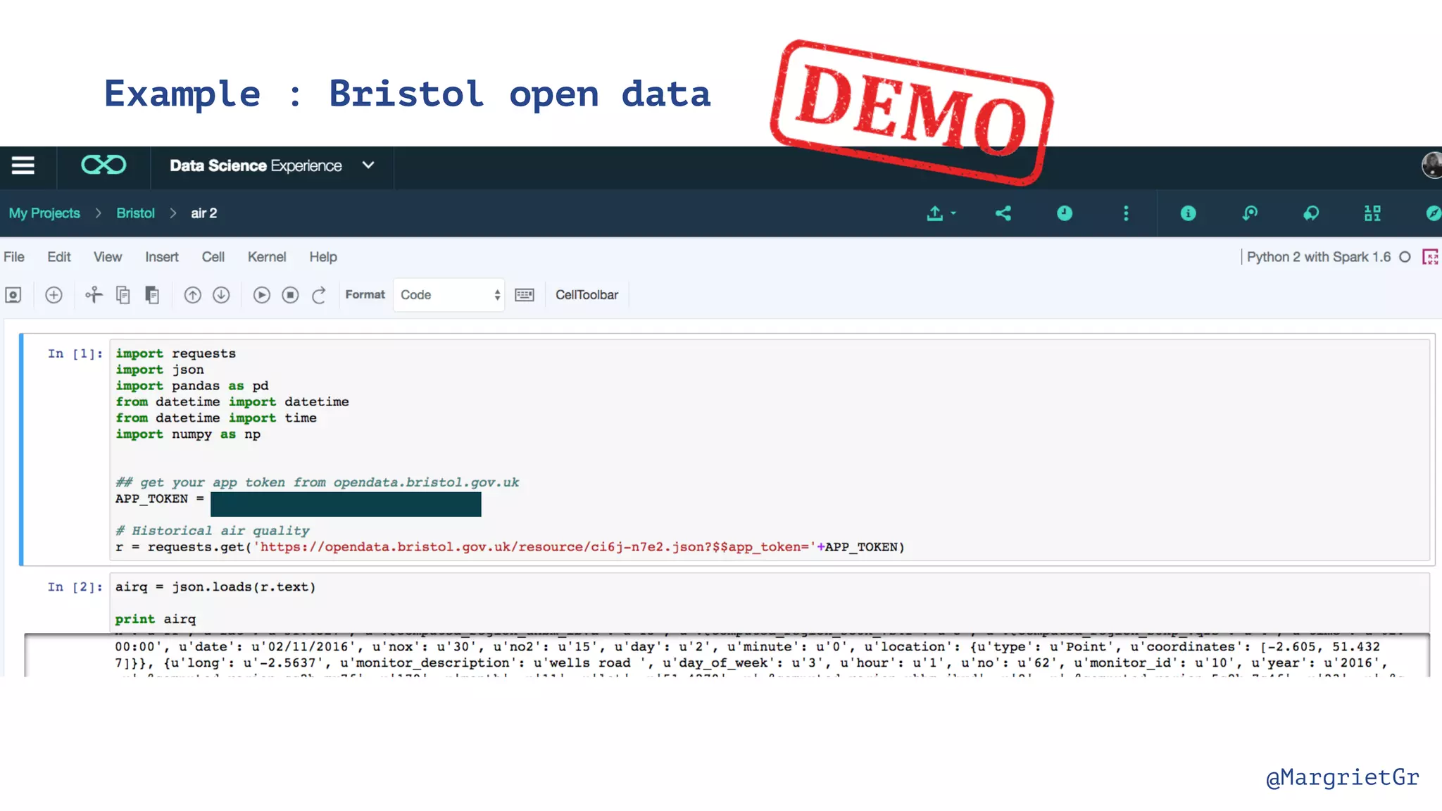 @MargrietGr Example : Bristol open data 