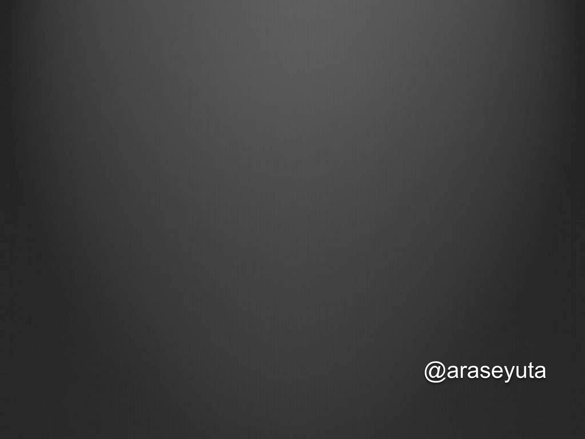 @araseyuta
 