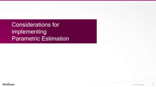 Parametric Estimation in a nutshell | PPTX
