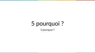 5 pourquoi ?
5 pourquoi ?
 