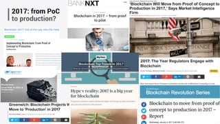 2017: from PoC
to production?
 