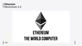 Ethereum
Blockchain 2.0
 