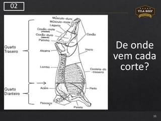 11
De onde
vem cada
corte?
02
 