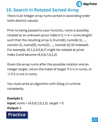 Master the arrays and algorithms using Algotutor | PDF