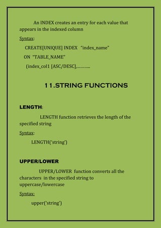 Cheat sheet SQL commands with examples and easy understanding | PDF