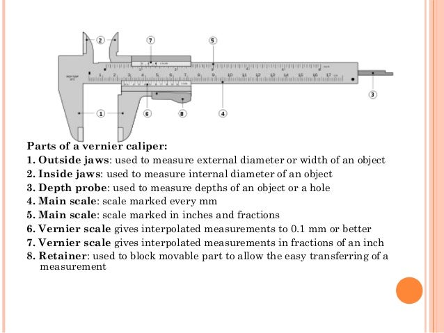 vernier caliper description