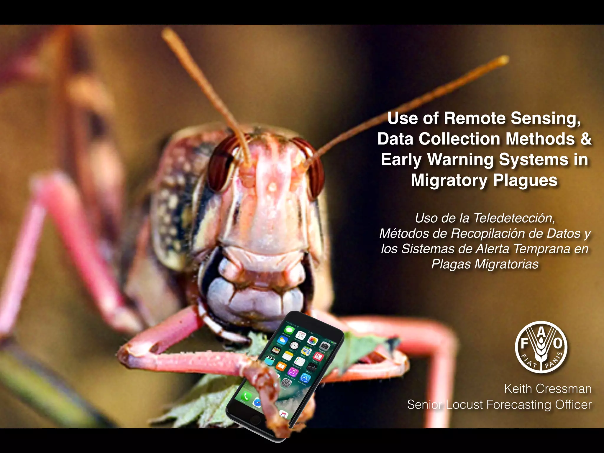 Use of remote sensing, data collection methods & early warning systems