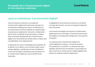 62II ESTUDIO DE TRANSFORMACIÓN DIGITAL EN MÉXICO #REBELTHINKING GOOD REBELS
¿Qué entiende por el concepto de
transformació...
