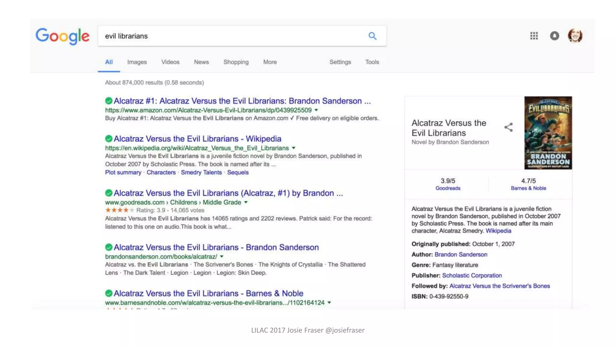 LILAC 2017 Josie Fraser @josiefraser
 