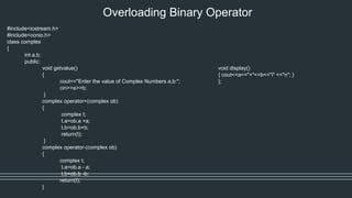 Operator_Overloaing_Type_Conversion_OOPC(C++) | PDF