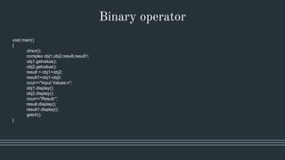 Operator_Overloaing_Type_Conversion_OOPC(C++) | PDF