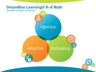 DreamBox Learning® K–8 Math
Available in English & Spanish
 