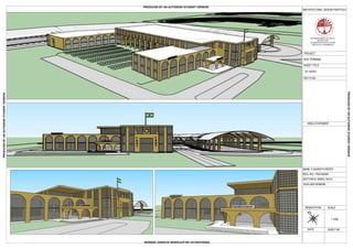 SRIVENKATES
HWARA COLLEGE OF
ARCHITECTURE
U
R
AB HI
EDUCAT
ION
AL S
O
C
I ET
Y
S
ARCHITECTURAL DESIGN PORTFOLIO
SRI VENKATESWARA COLLEGE OF
ARCHITECTURE,
86, MADHAPUR, HITECH CITY ROAD,
JUBILEE HILLS, HYDERABAD-33
PROJECT
BUS TERMINAL
SHEET TITLE:
KEY PLAN
AREA STATEMENT
NAME: K.SHARATH REDDY
ROLL.NO: 17041AA049
SECTION-B, SEM-6, SVCA
SIGN AND REMARK
SCALE
DATE SHEET NO.
ORIENTATION
1:1000
N
3D VIEWS
PRODUCED BY AN AUTODESK STUDENT VERSION
PRODUCEDBYANAUTODESKSTUDENTVERSION
PRODUCEDBYANAUTODESKSTUDENTVERSION
PRODUCEDBYANAUTODESKSTUDENTVERSION
 