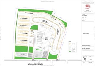 MAIN
TERMINAL
BLOCK
DEPARTURE
BLOCK (125 BAYS)
BUSS
ENTRANCE
BUSS
EXIT
12M ONE WAY ROAD
BUSS
STAFF
AMMENITIES
WORKSHOP
MAIN
ENTRANCE
TERMINAL
ENTRANCE
12M ONE WAY ROAD
DEPARTURE
BLOCK(125BAYS)
PUBLIC CAR PARKING
VISITORS PARKING
FEEDER BUSS PARKING
AUTO /CAB PARKING
STAFF PARKING
IDLE BUSS PARKING
IDLE BUSS PARKING
IDLE BUSS PARKING
GENTS TOILET
BUSS REPAIRS
AND MAINTANCE
BUSS WASHING
AND CLEANING
LADIES TOILET
OFFICE
STAFF
ROOM
OVER HEAD BRIDGE
OVER HEAD BRIDGE
OVERHEADBRIDGE
OVERHEADBRIDGE
FILLING STATION
IDLE BUSS PARKING
IDLE BUSS PARKING
IDLE BUSS PARKING
12M
ONE
W
AY
ROAD
SECURITY
CABIN
1940x2670
SECURITY
CABIN
1940x2670
SECURITY
CABIN
1940x2670
SECURITY
CABIN
1940x2670
LANDSCAPE SITE PLAN
FEDDER SERVICE
BUSS 2.5M X 7M
AUTO / CAR
2.5M X 5M
BIKE 1M X 2M
LANDSCAPE
LEGEND:
INTER STATE
BUSS 3M X 10.5M
SRIVENKATES
HWARA COLLEGE OF
ARCHITECTURE
U
RAB HI
EDUCAT
ION
AL S
O
C
I
E
T
Y
S
ARCHITECTURAL DESIGN PORTFOLIO
SRI VENKATESWARA COLLEGE OF
ARCHITECTURE,
86, MADHAPUR, HITECH CITY ROAD,
JUBILEE HILLS, HYDERABAD-33
PROJECT
BUS TERMINAL
SHEET TITLE:
KEY PLAN
AREA STATEMENT
NAME: K.SHARATH REDDY
ROLL.NO: 17041AA049
SECTION-B, SEM-6, SVCA
SIGN AND REMARK
SCALE
DATE SHEET NO.
ORIENTATION
1:1000
N
SITE PLAN
PRODUCED BY AN AUTODESK STUDENT VERSION
PRODUCEDBYANAUTODESKSTUDENTVERSION
PRODUCEDBYANAUTODESKSTUDENTVERSION
PRODUCEDBYANAUTODESKSTUDENTVERSION
 