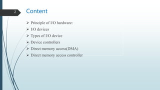 I/O Management | PPTX | Operating Systems | Computer Software and ...