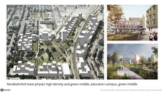 Nordbahnhof (next phase): high density and green middle, education campus, green middle
Photocredits: ÖBB / Luftbildservic...