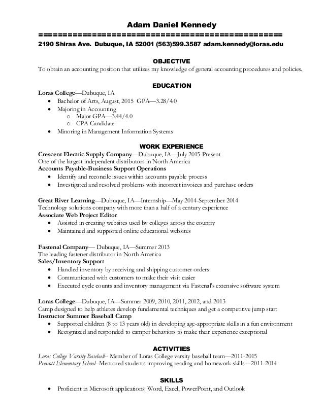 adam kennedy resume