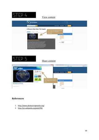 View content

Share content

References
1. http://www.pbslearningmedia.org/
2. http://en.wikipedia.org/wiki/PBS

99

 