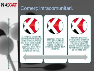 Comerç intracomunitari.Primerajornadainternacionalitzacióempresarial
 