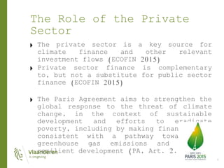 The Role of the Private Sector in the International Climate Finance | PPTX
