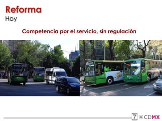 Reforma
Hoy
Competencia por el servicio, sin regulación
 
