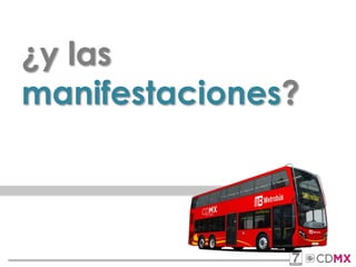 ¿y las
manifestaciones?
 
