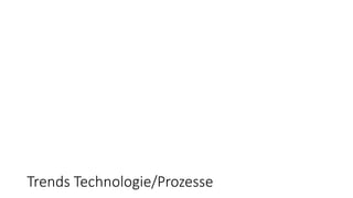 Trends Technologie/Prozesse
 