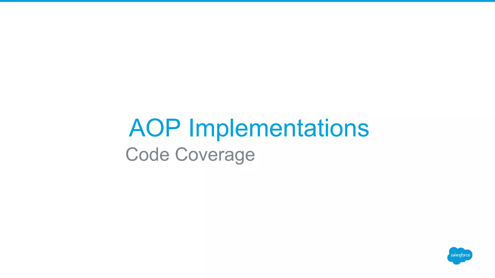 AOP Implementations Code Coverage 
