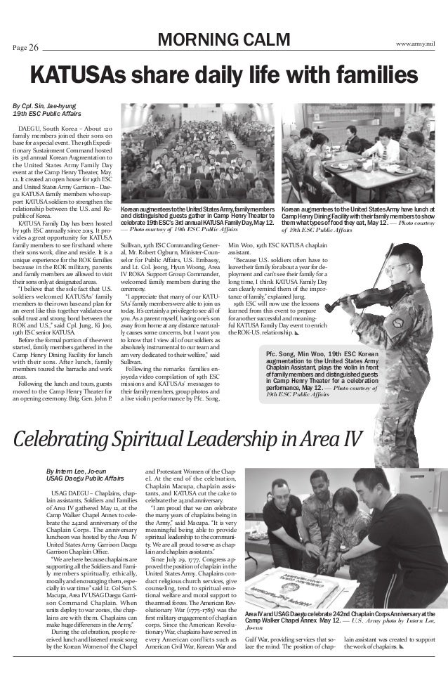 The Morning Calm Volume 17 Issue 16