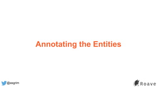 @asgrim
Annotating the Entities
 