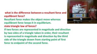 Two mark question and answer on Engineering Mechanics