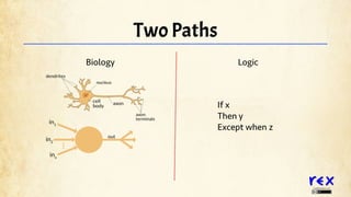 TheREXpedition.com
Two Paths
Biology Logic
If x
Then y
Except when z
 