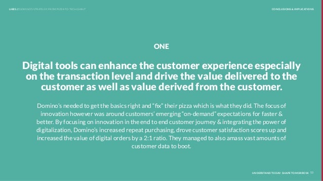 domino u0026 39 s strategy  from pizza to tech giant      customer value series