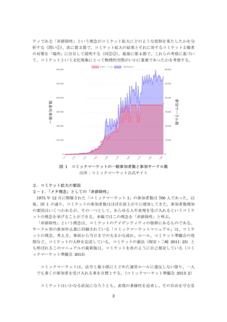 非排除的な ハレの日 としてのコミックマーケット 文化生産と空間という観点から