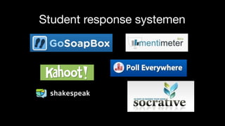 Student response systemen
 