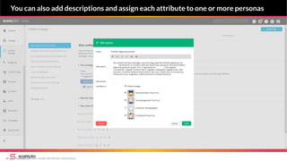 copyright Scompler GmbH (alle Rechte vorbehalten)25
You can also add descriptions and assign each attribute to one or more personas
 